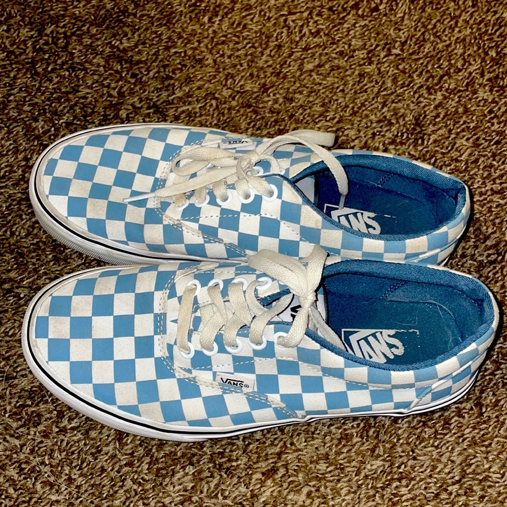 Mens blue n white vans